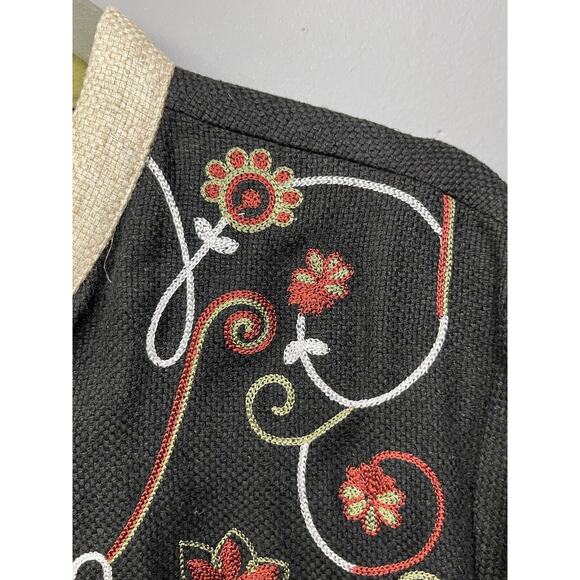 Coldwater Creek Button‎ Front Jacket Womens Small Floral Tapestry Embroidery - Picture 8 of 8